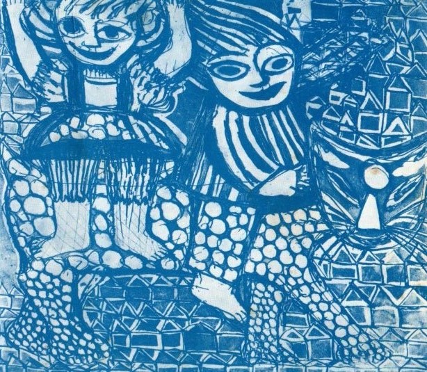 Caminhos, Espaços e Transparências, 1986 Série Meninas Óleo sobre tela