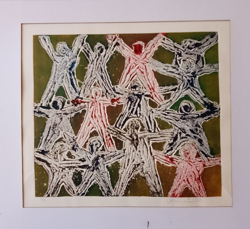 sem título, s/d. Série Face a Face Gravura em metal e relevo sobre papel 35 x 39,5 cm