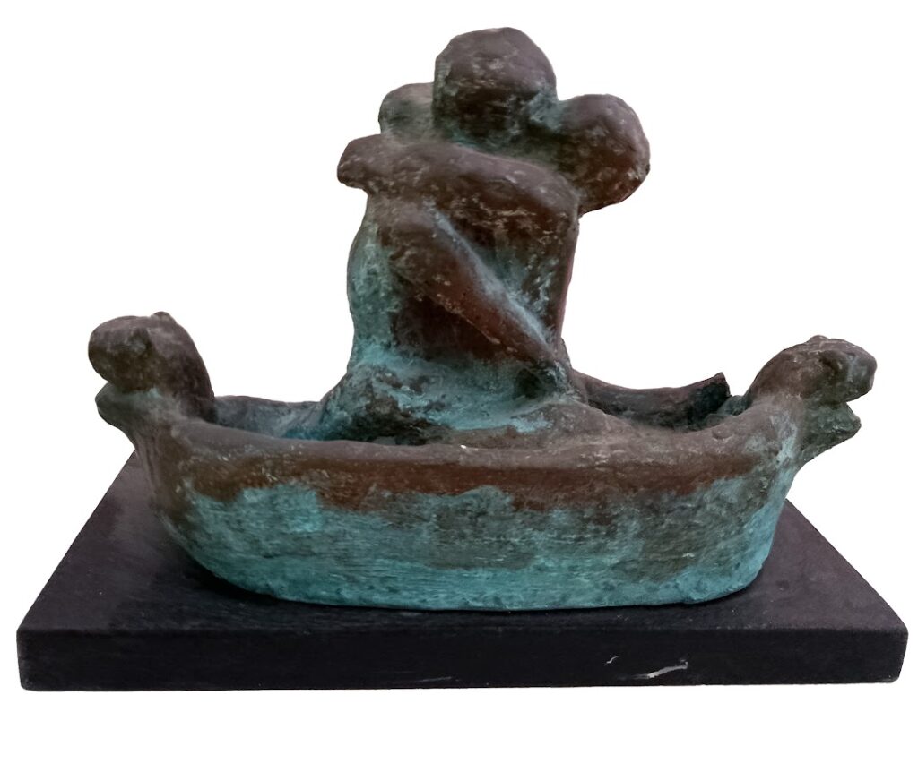 sem título, 1997 Série Invenções Tridimensionais Escultura em bronze patinado 28 x 28 x 18 cm