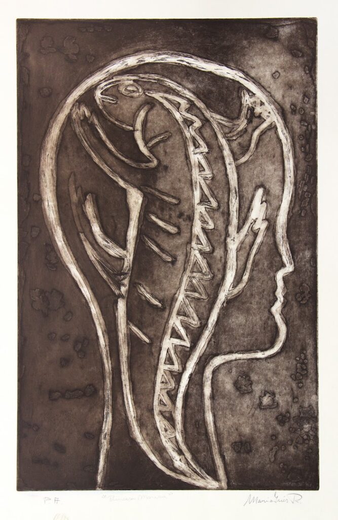 Princesa Moura do Jarau, 2003 Série Simões Lopes Neto Gravura em metal sobre papel 59 x 39 cm