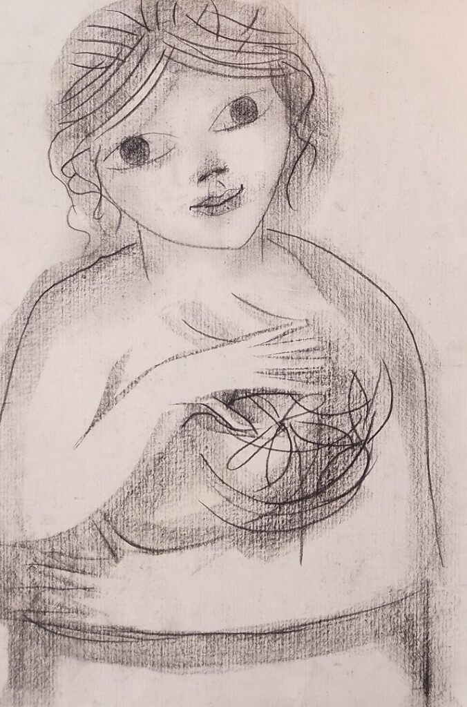 Estudos sem título, s/d. Carvão sobre papel 35 x 25 cm