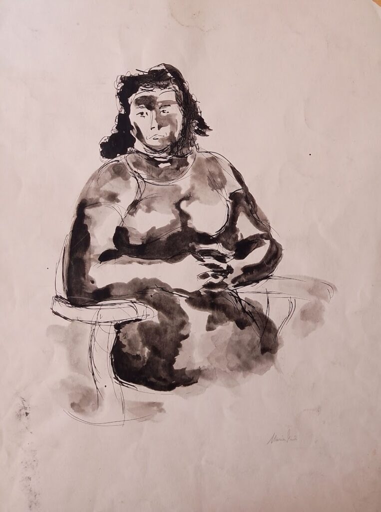 Da Série Estudos sem título, s/d. Nanquim e aguada sobre papel 42 x 33 cm