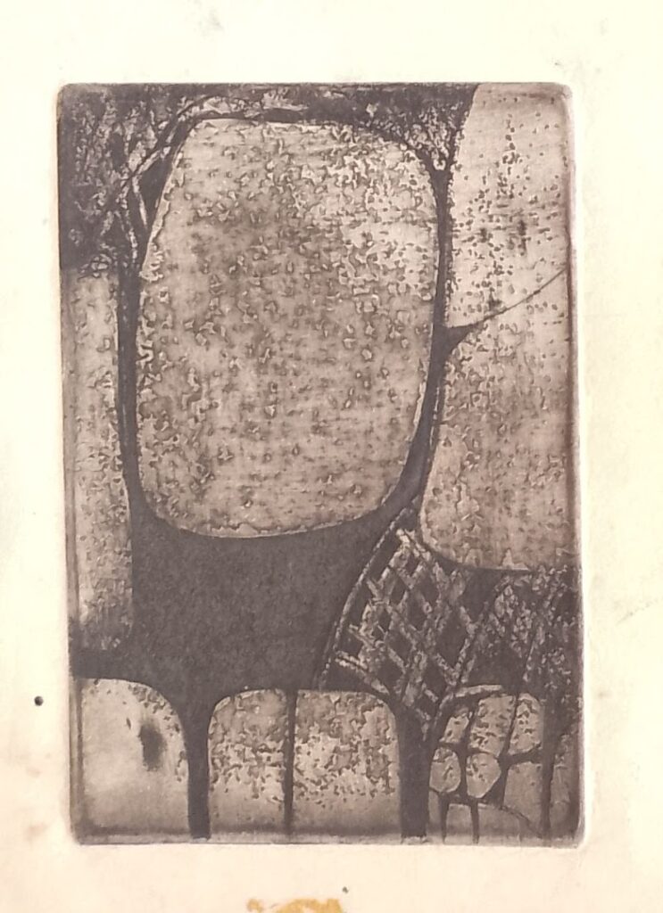 sem título, s/d. Gravura em metal sobre papel 15 x 10 cm