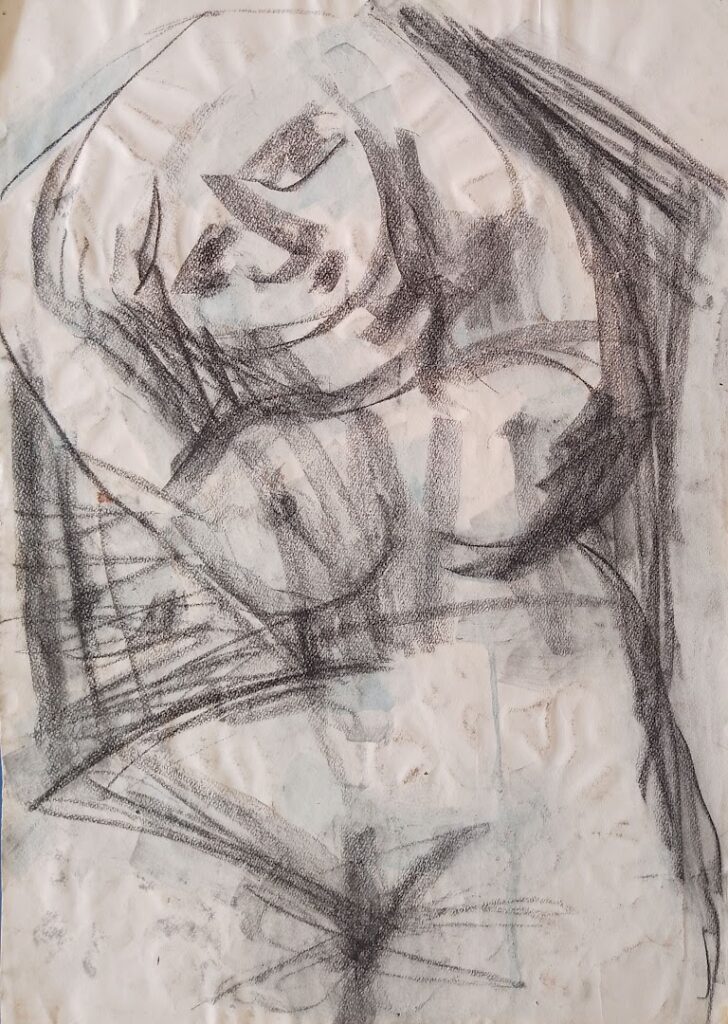 Da Série Estudos sem título, s/d. Carvão e aguada sobre papel 44 x 32 cm