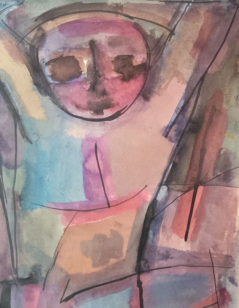 Da Série Estudos sem título, s/d. Aguada e nanquim sobre papel 45 x 33 cm