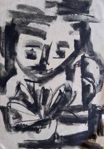 Da Série Estudos sem título, s/d. Aguada sobre papel 30 x 21 cm