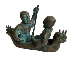sem título, 1997 Série Invenções Tridimensionais Escultura em bronze 19 x 30 x 15 cm