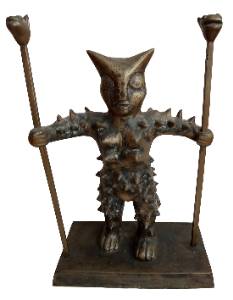 Gata, 1997 Série Invenções Tridimensionais Escultura em bronze 40 x 25 x 14 cm