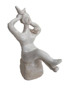 sem título, 2023 Série Invenções Tridimensionais Escultura em cerâmica esmaltada 23 x 12 x 13 cm