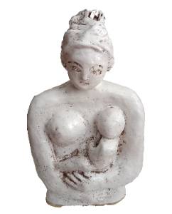 sem título, 2023 Série Invenções Tridimensionais Escultura em cerâmica esmaltada 53 x 32 x 13 cm