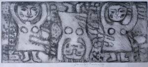 sem título, s/d. Série Meninas Gravura em metal sobre papel 25 x 59 cm