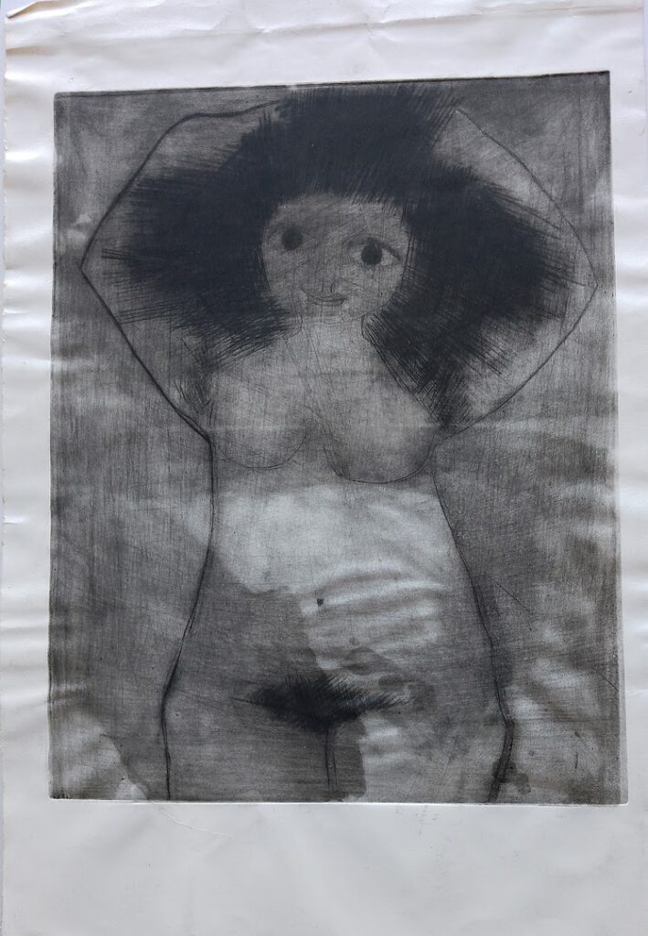 Nu, 1980 Gravura em metal sobre papel 50 x 40 cm