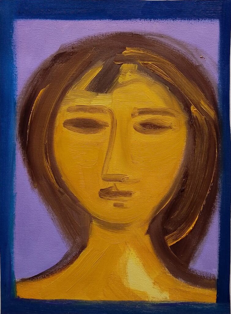 sem título, s/d. Série Figuras Óleo sobre tela 38 x 28 cm