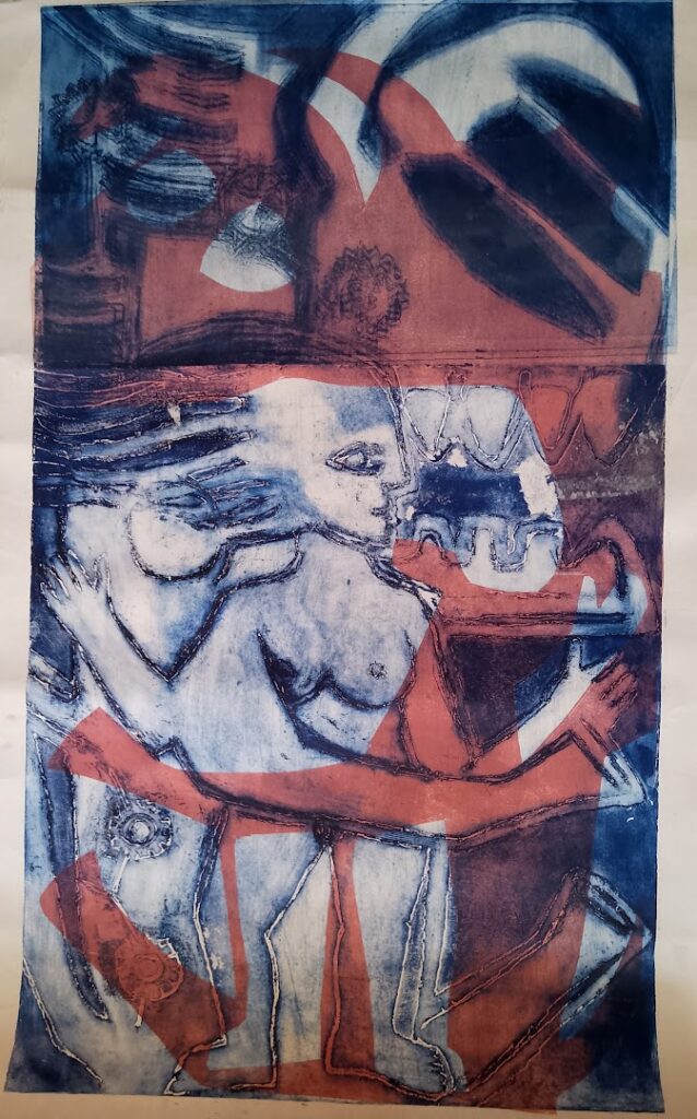 sem título, 1979 Série Máscaras Gravura em metal sobre papel 90 x 51,5 cm