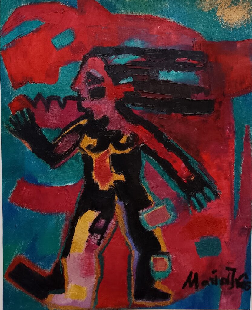 sem título, s/d. Série Máscaras Óleo sobre tela 48 x 38 cm