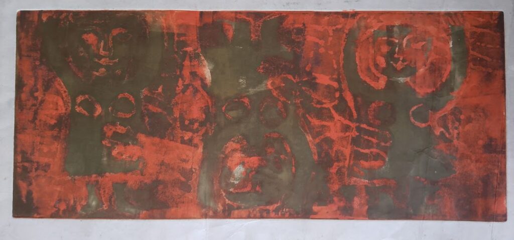 sem título, s/d. Série Meninas Gravura em metal 25 x 59 cm