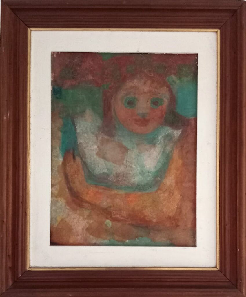 sem título, s/d. Série Meninas Óleo sobre tela 36 x 26 cm