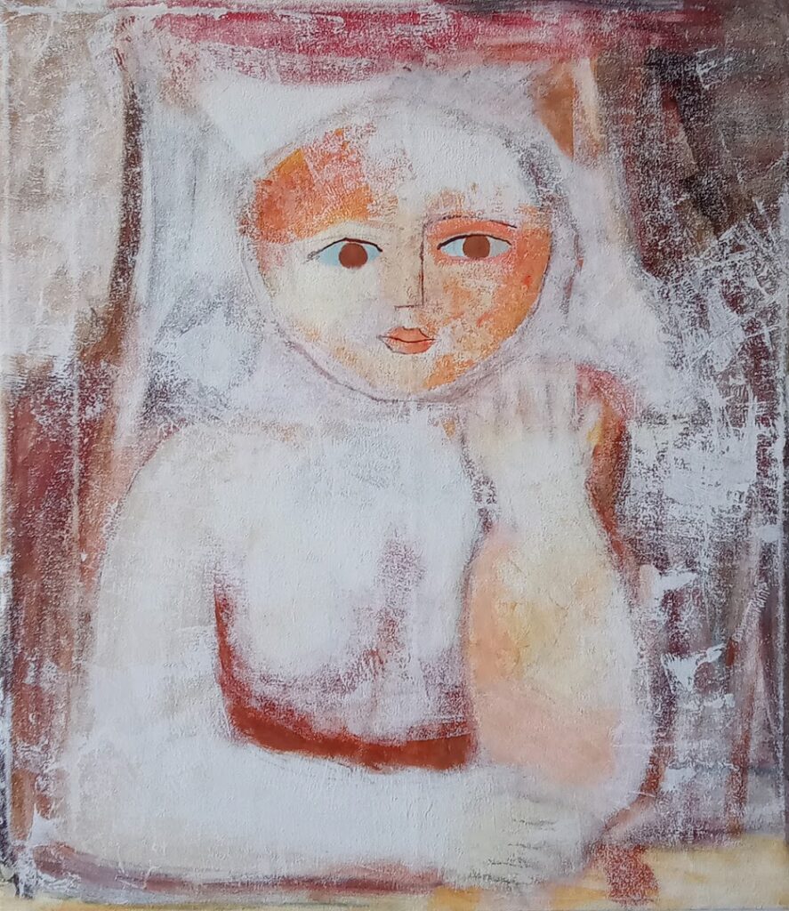 sem título, s/d. Série Meninas Óleo sobre tela 60 x 51 cm