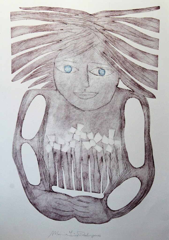 sem título , s/d. Série Maternidade Gravura em metal e relevos sobre papel 62 x 41 cm