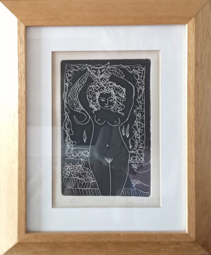 sem título, s/d. Gravura em metal sobre papel 15 x 10 cm