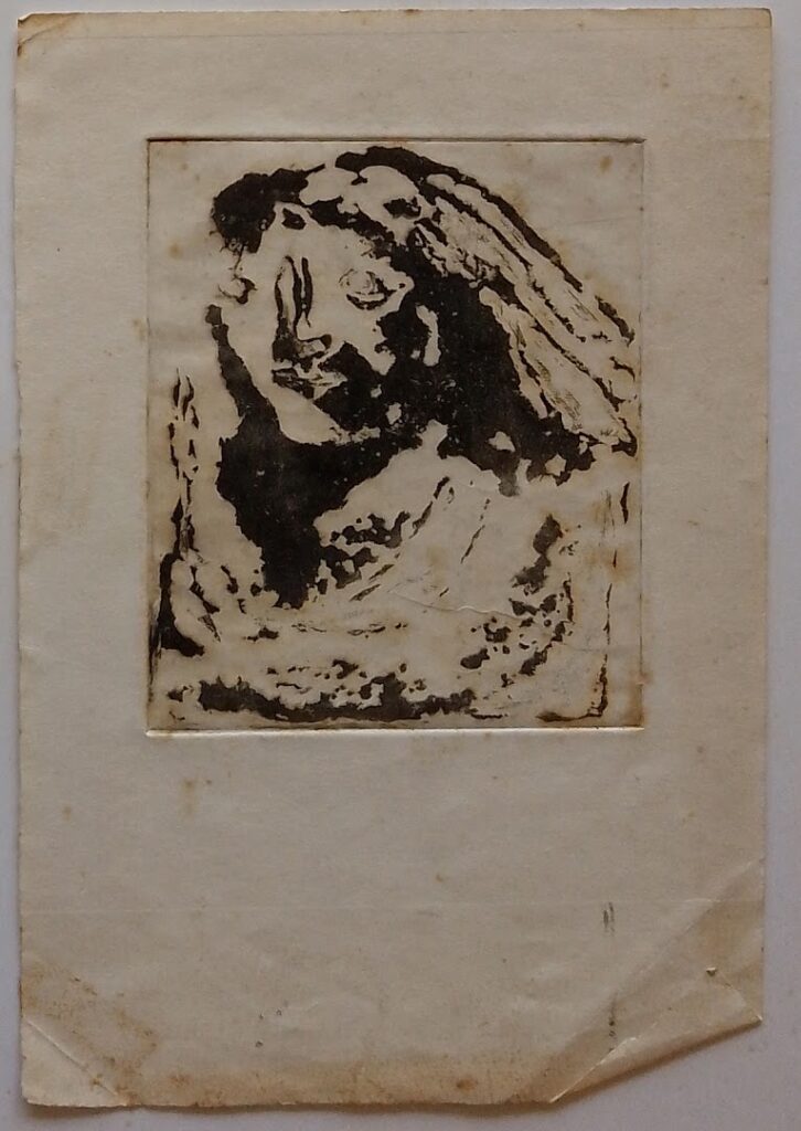 sem título, s/d. Gravura em metal sobre papel 15 x 12 cm