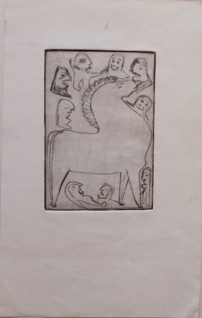 sem título, s/d. Gravura em metal sobre papel 15,5 x 10 cm