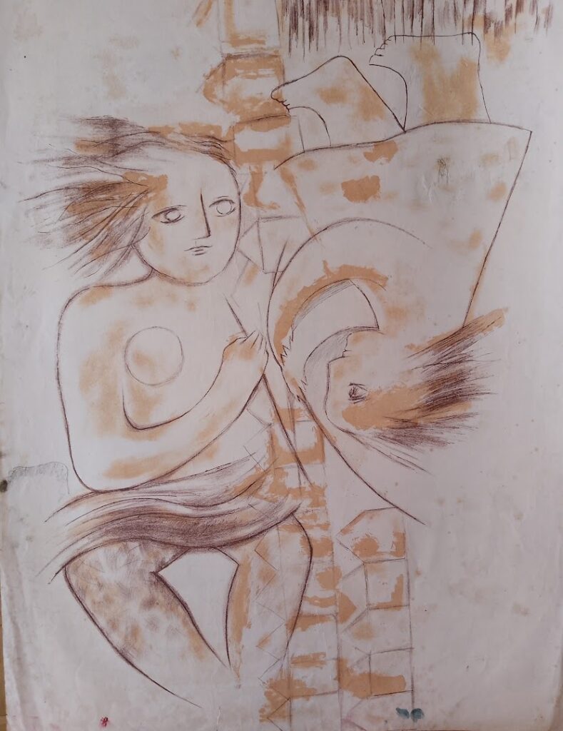 sem título, s/d. Litografia sobre papel 76 x 56 cm