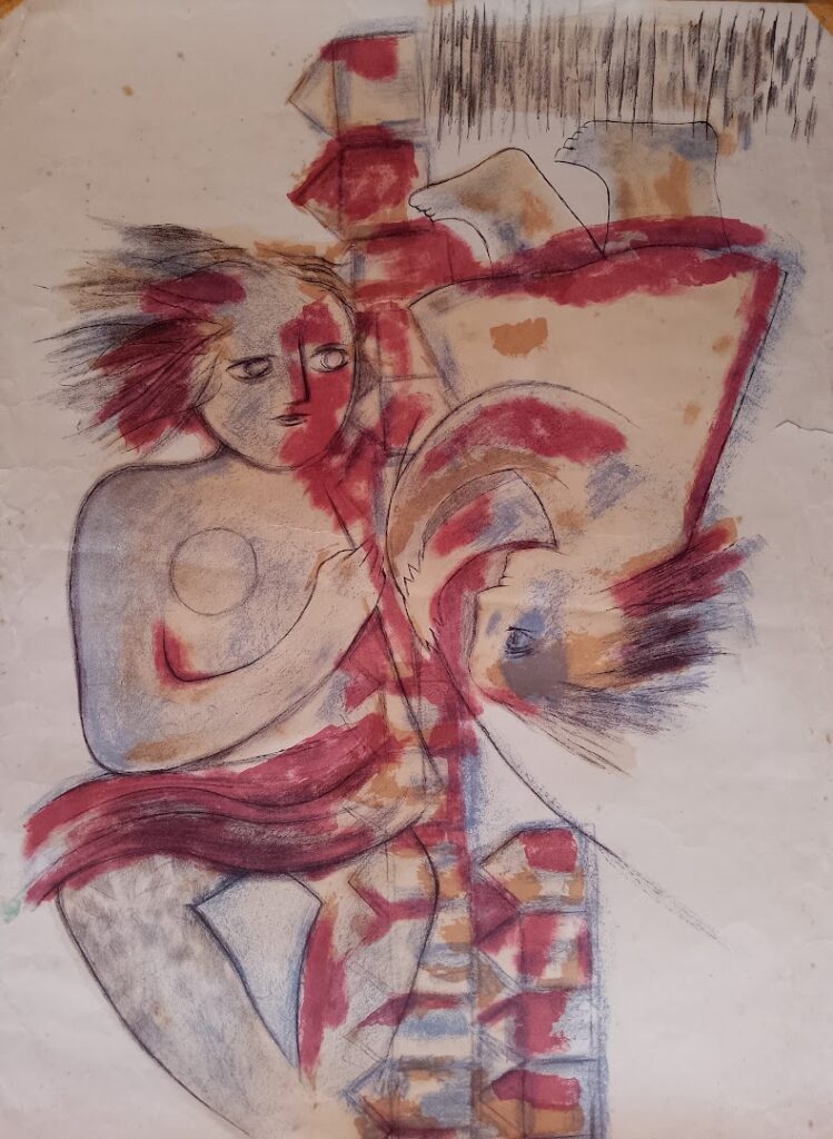 sem título, s/d. Litografia sobre papel 76 x 56 cm