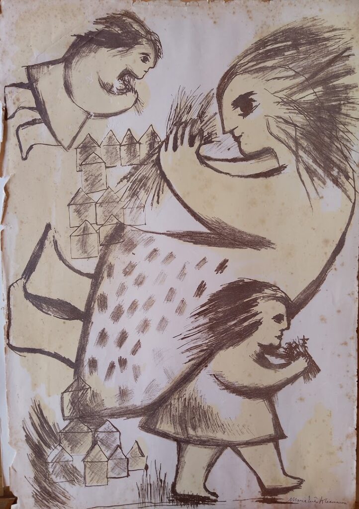 sem título, s/d. Litografia sobre papel 78 x 52 cm