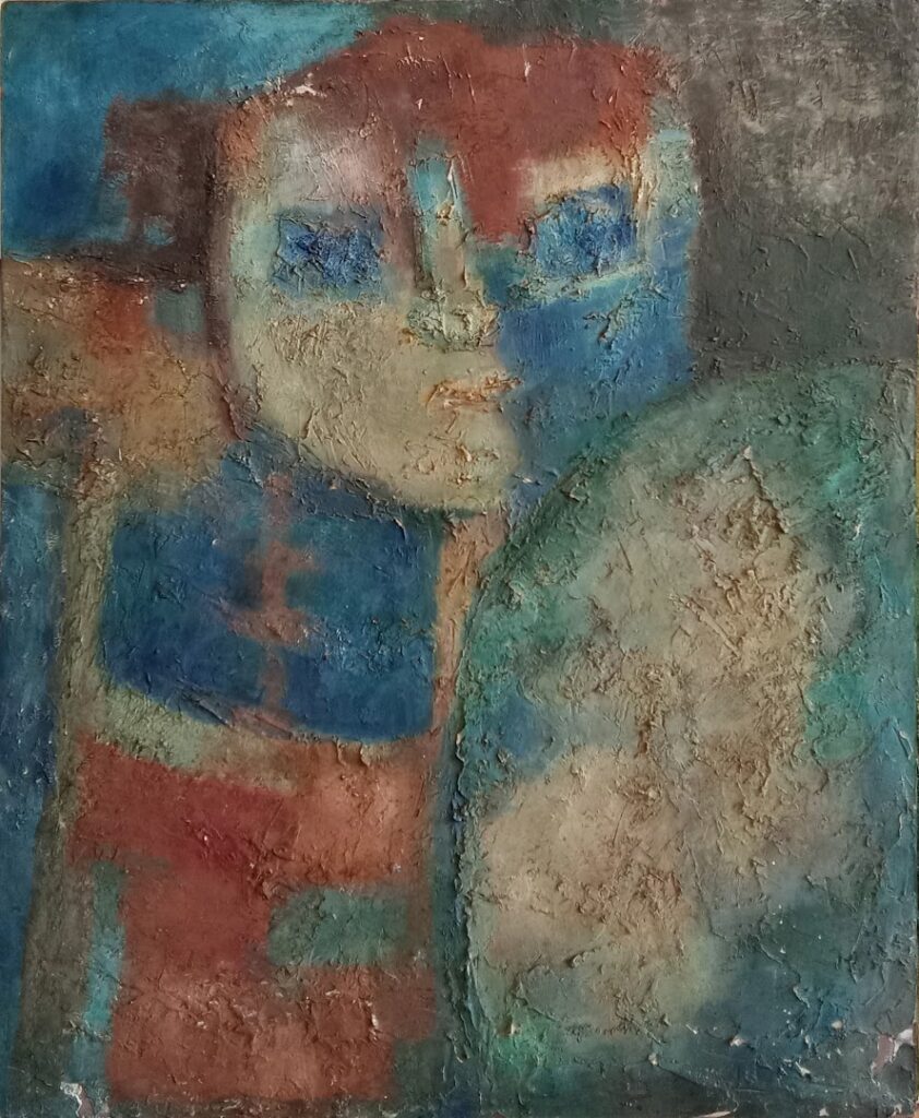 sem título , s/d. Óleo sobre eucatex 61 x 50 cm