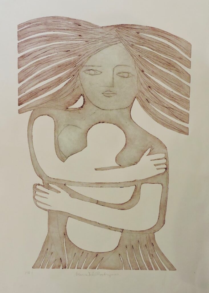 sem título, s/d. Série Maternidade Gravura em metal sobre papel 70 x 54 cm