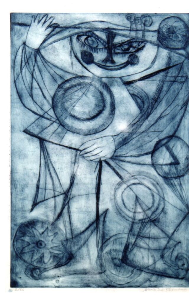 sem título, s/d. Série Meninas Gravura em metal água forte sobre papel 59 x 39 cm