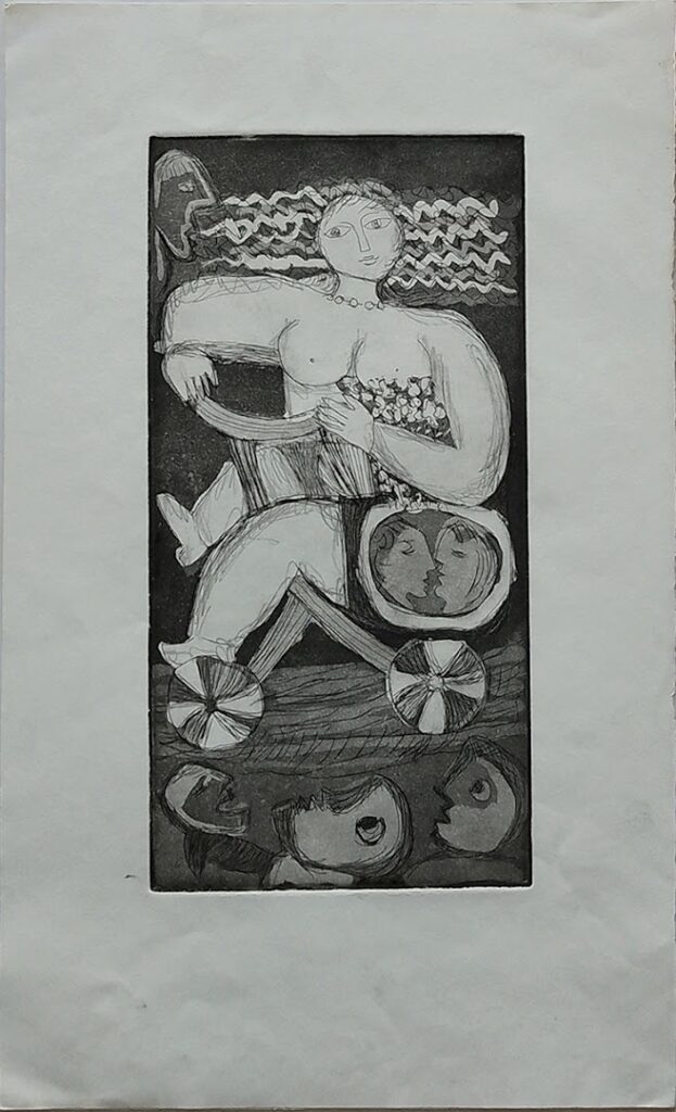 sem título, s/d. Série Meninas Gravura em metal sobre papel 29 x 14 cm Tiragem de 6